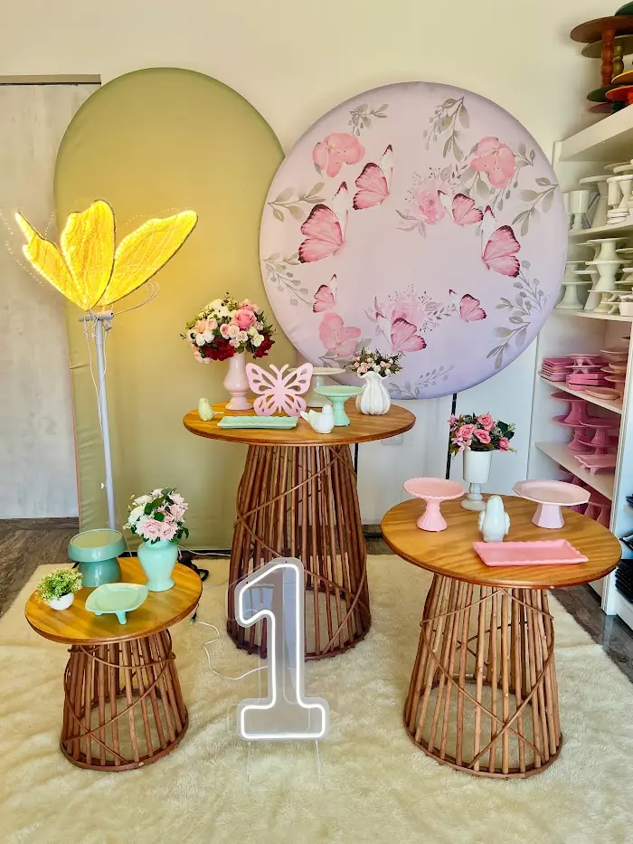Decoração Borboleta Rosa 1 - Verônica Festas