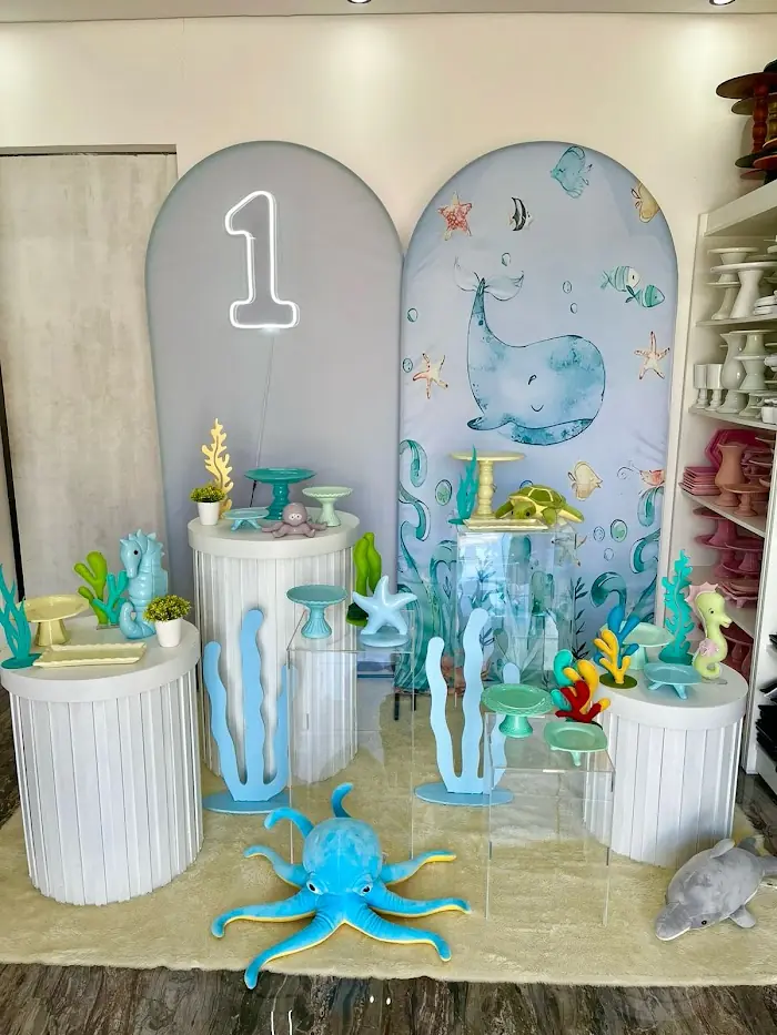 Decoração Fundo do mar claro 3 - Verônica Festas