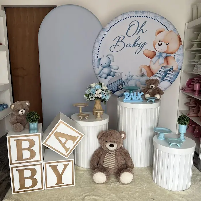 Decoração Chá de Bebê - Ursinho azul - Verônica Festas